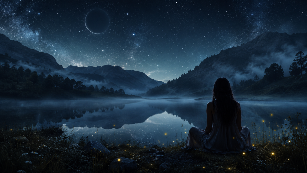Luna nueva su encanto y magia