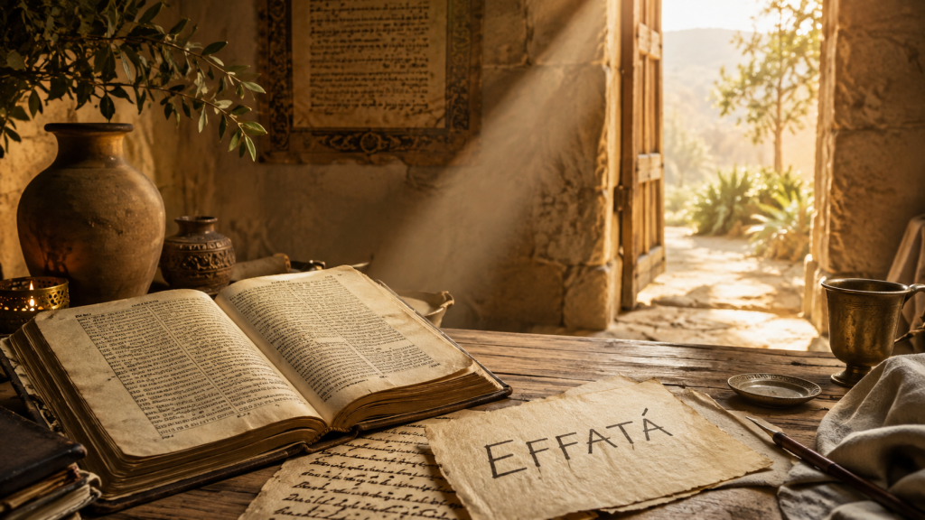 Origen y significado de Effatá, antigua palabra aramea que significa ábrete